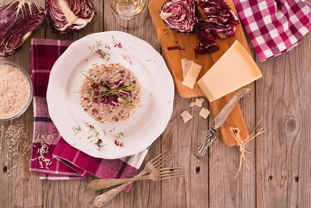risotto verdure invernali radicchio